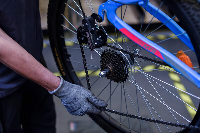 Fetten von Fahrrad-Radlagern