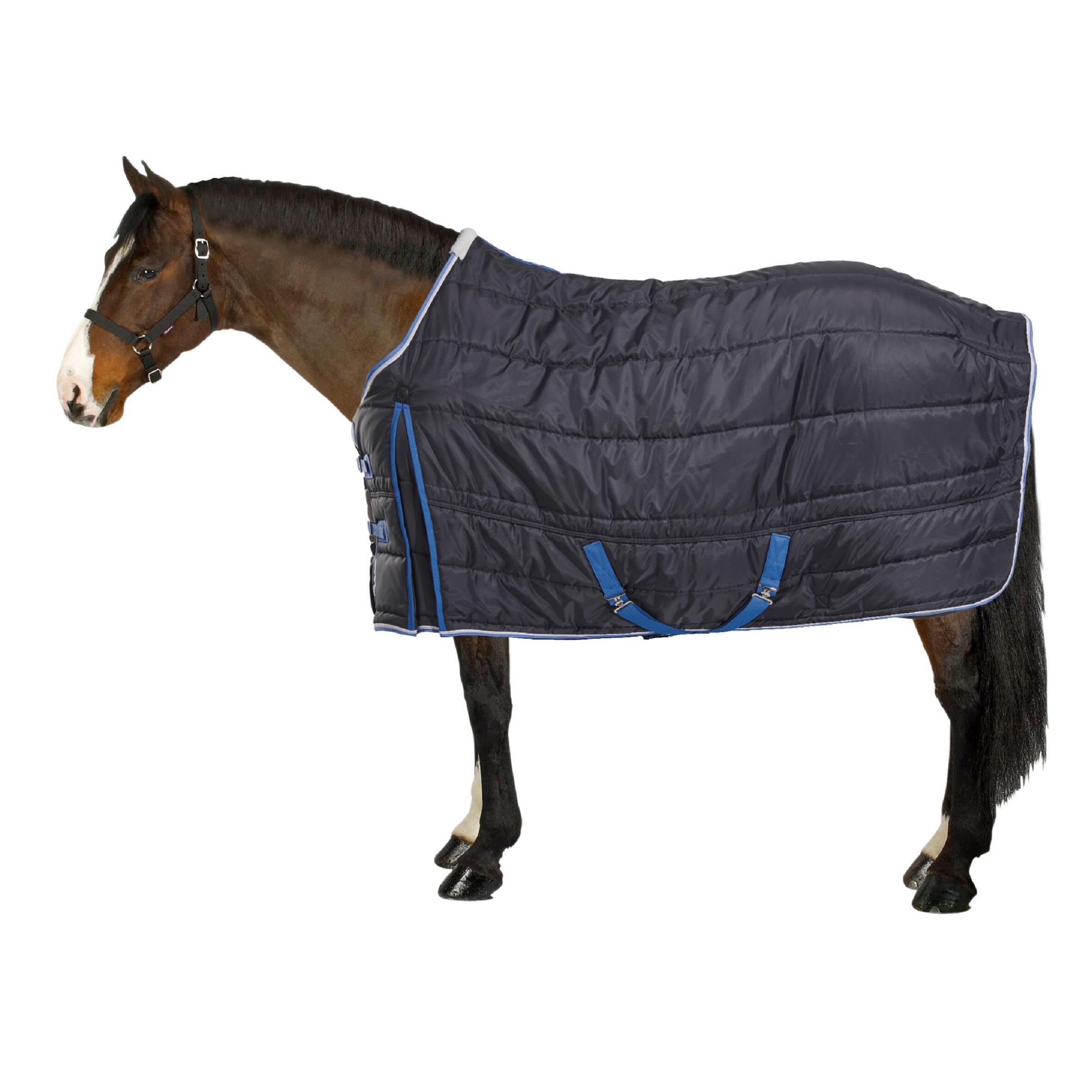 FOUGANZA Stable 200 Horse Riding Stable Rug for Horse and Pony - Navy