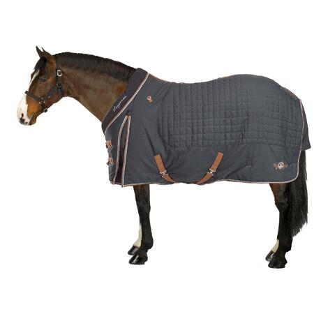 St400 Horse Riding Le Rug For Horses And Ponies Dark Grey St400 Horse Riding Le Rug For Horses And Ponies Dark Grey Fouganza