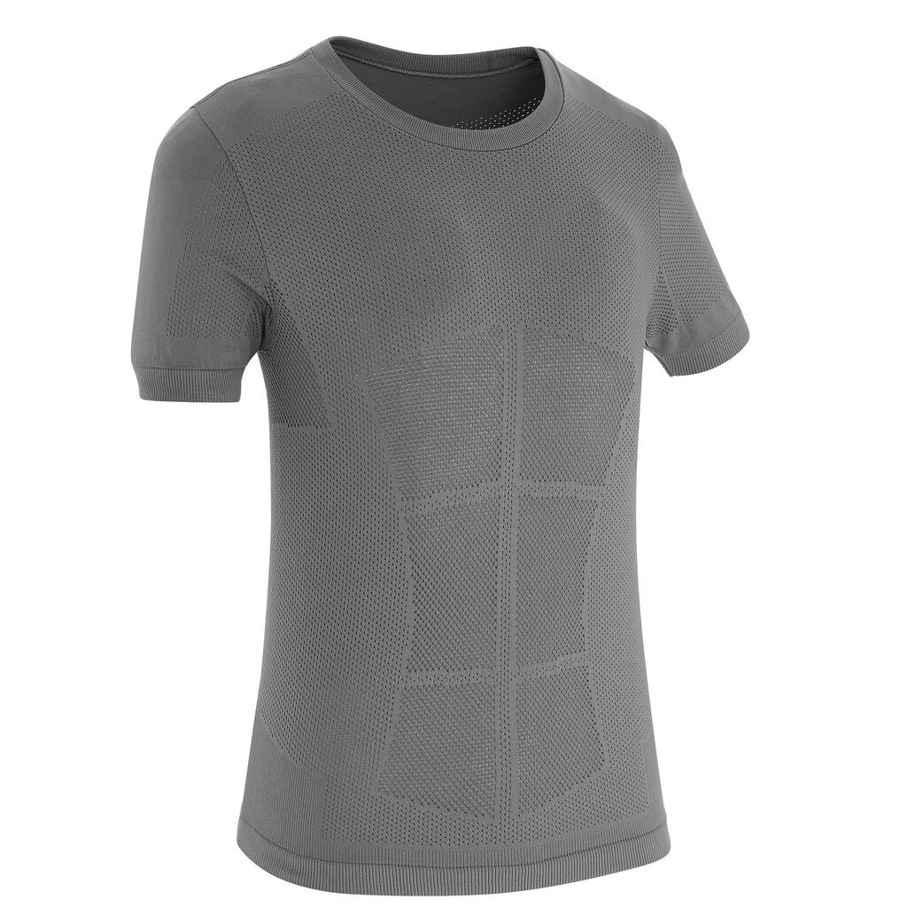 Junior Cross-country Skiing T-shirt - Grey