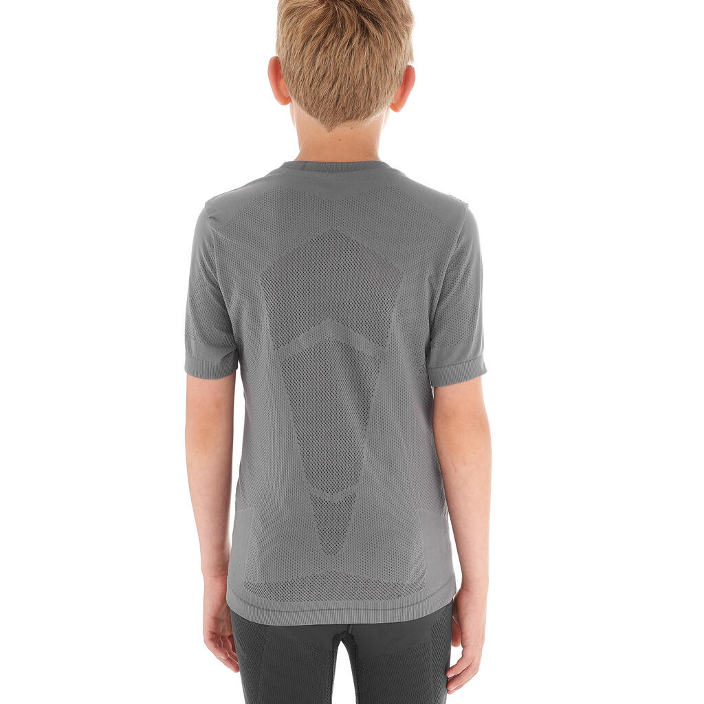 Junior Cross-country Skiing T-shirt - Grey