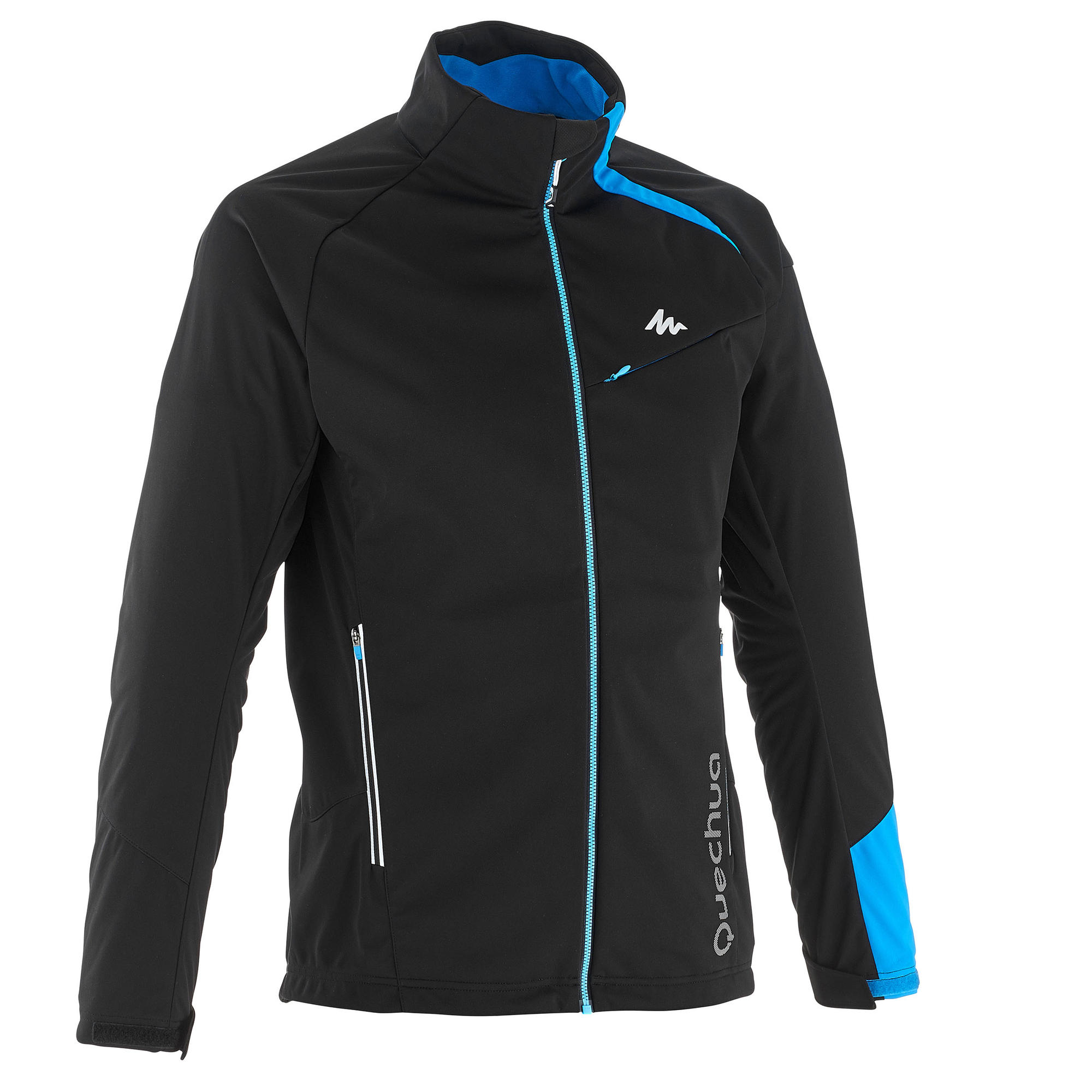 Men's Windproof CrossCountry Skiing Jacket Black Quechua