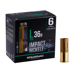 CARTOUCHE L900 36G IMPACT CALIBRE 12/70 PLOMB NICKELE N°6 X25