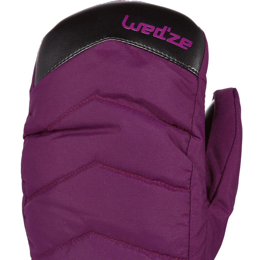 SLIDE 300 UNISEX SKI SLOPE MITTENS - PURPLE