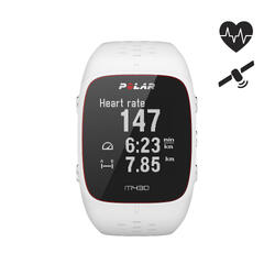 MONTRE GPS RUNNING CARDIO POIGNET M430 blanche