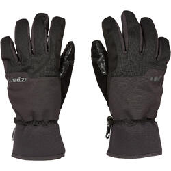 Guantes de Snowboard y Esquí, Wed'ze SNB 500, Impermeable, Negro