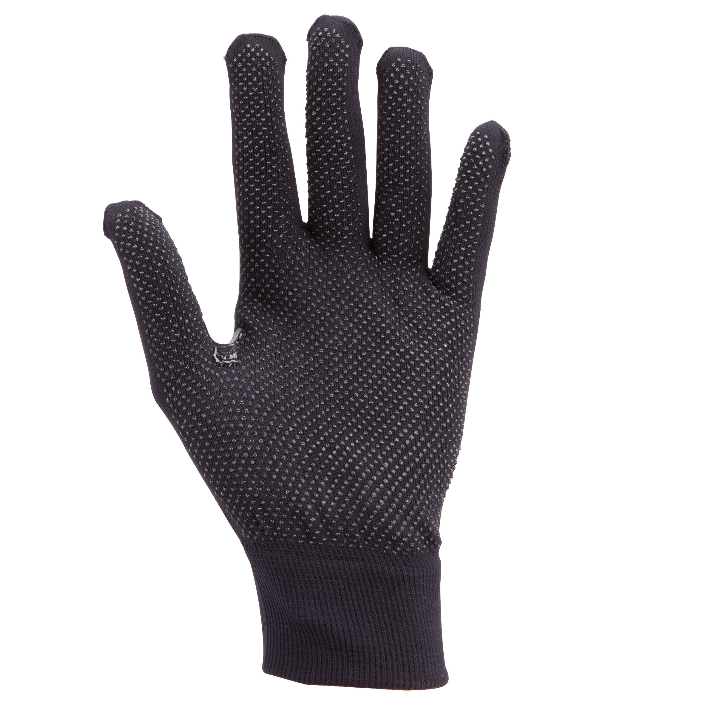Schooling Adult and Children's Horse Riding Gloves - Black 2/10
