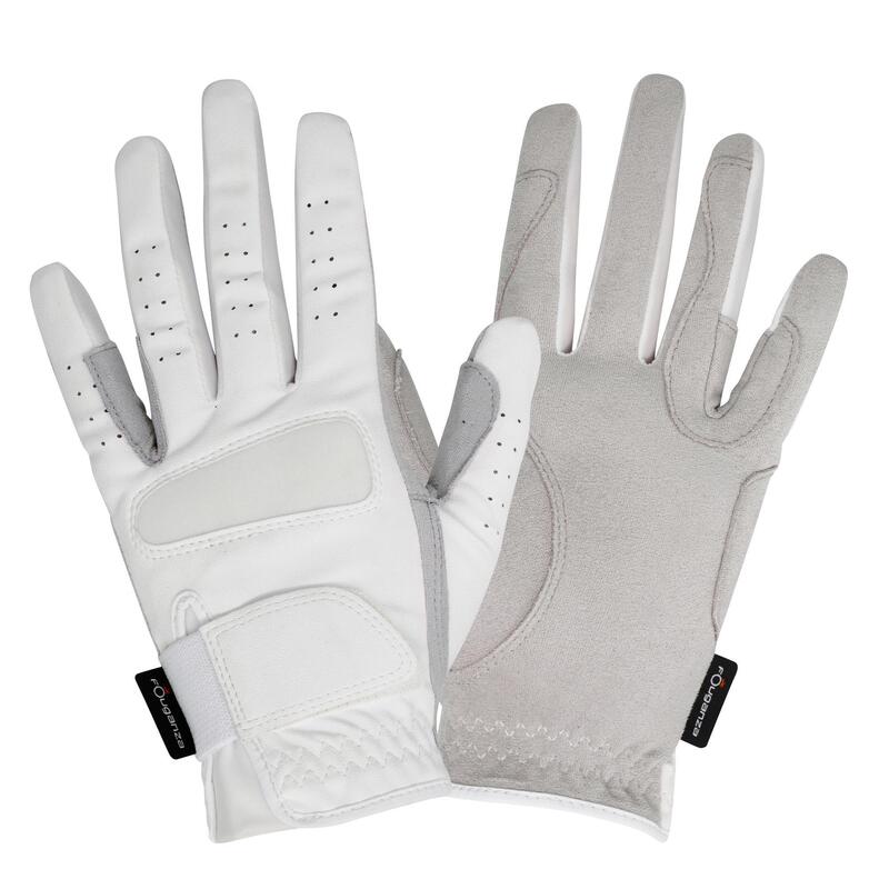 Gants équitation femme GRIPPY blanc