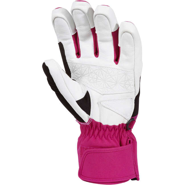 WEDZE ADULT DOWNHILL SKI GLOVES 500 PURPLE Decathlon