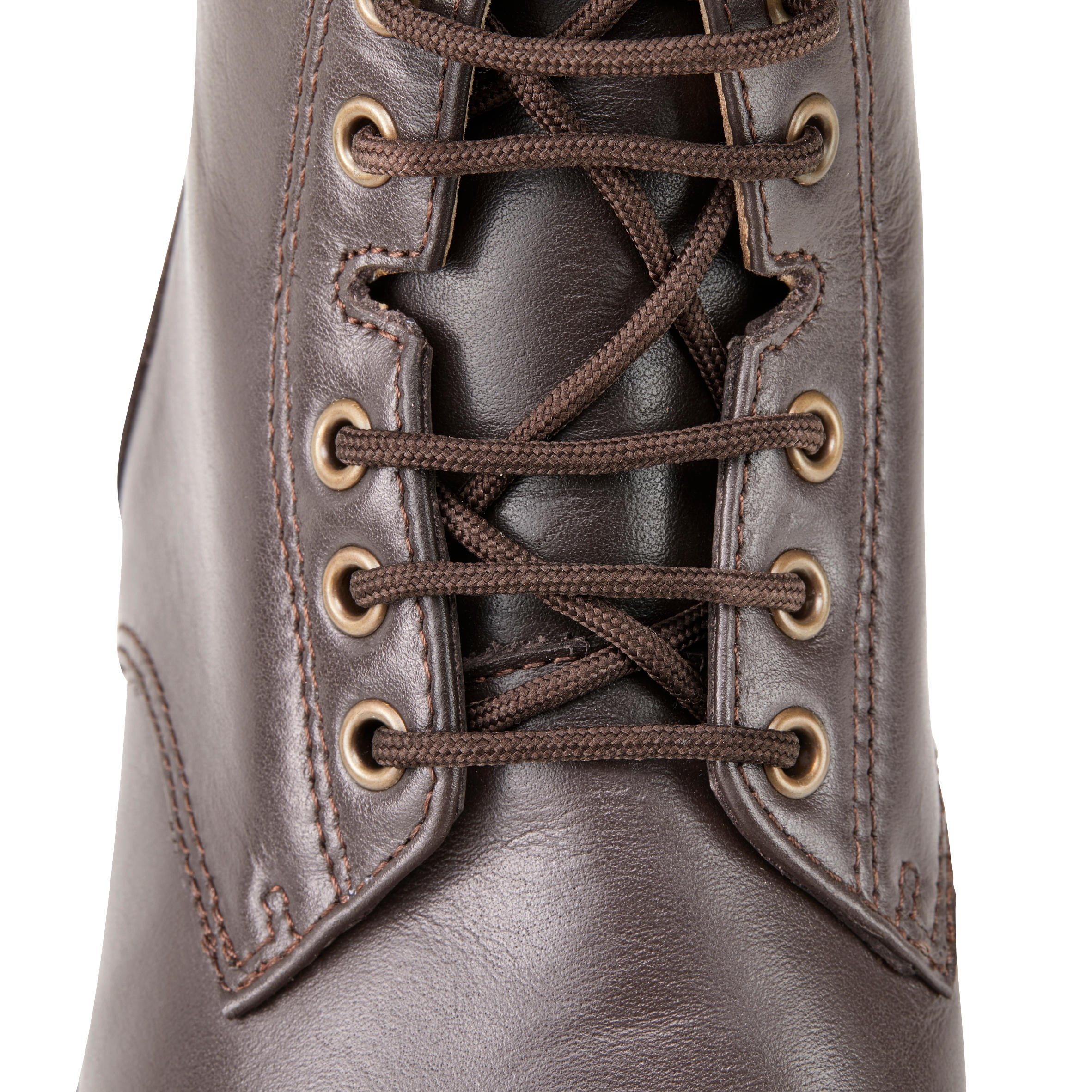 Reitstiefeletten Paddock 560 geschnürt Leder Erwachsene braun 4/10