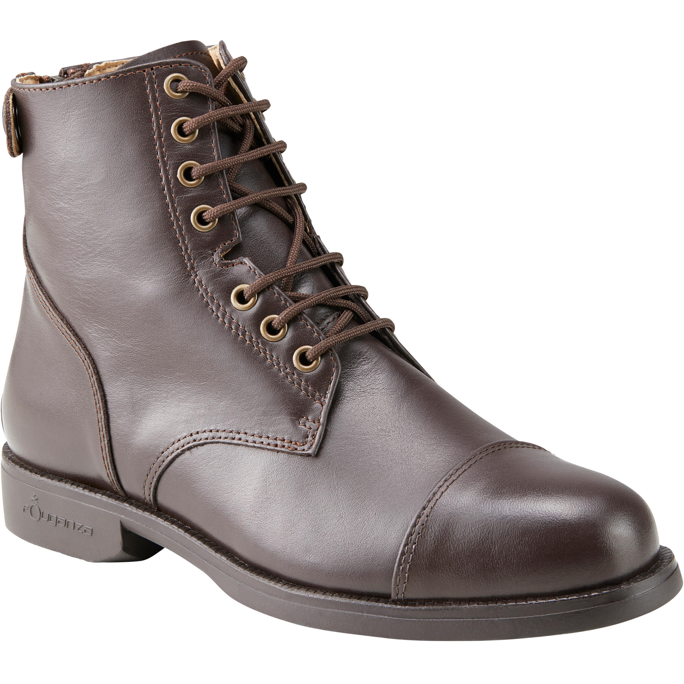 Reitstiefeletten Paddock 560 geschnürt Leder Erwachsene braun 3/10