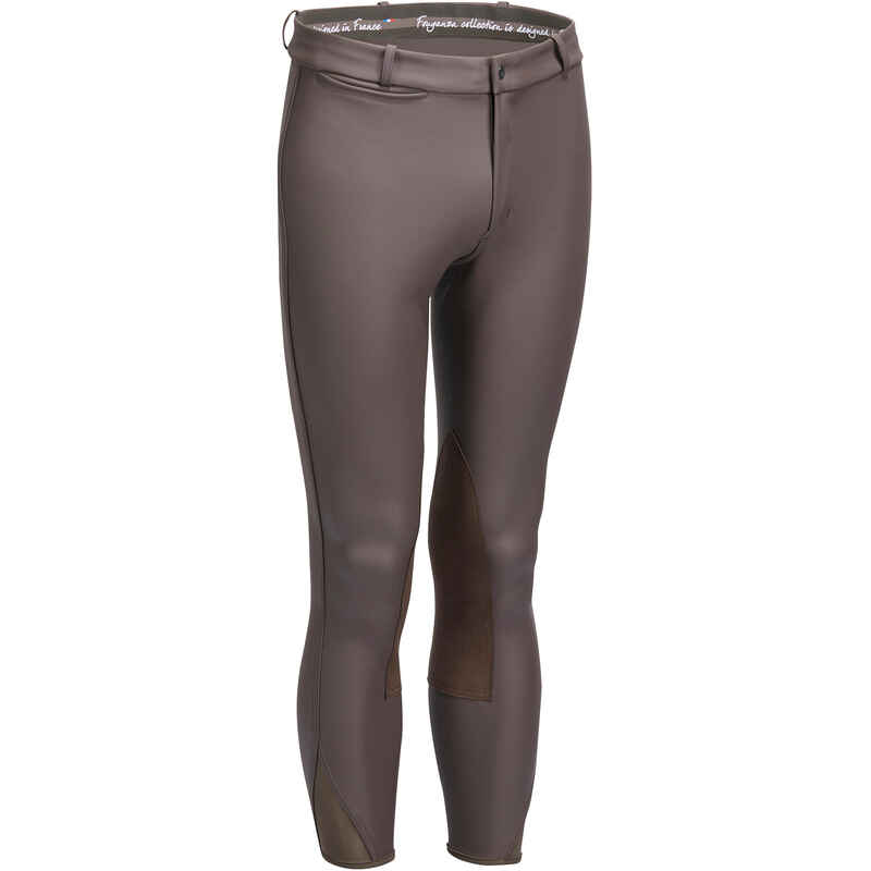 Kipwarm Horse Riding Warm Waterproof Jodhpurs - Brown - Decathlon