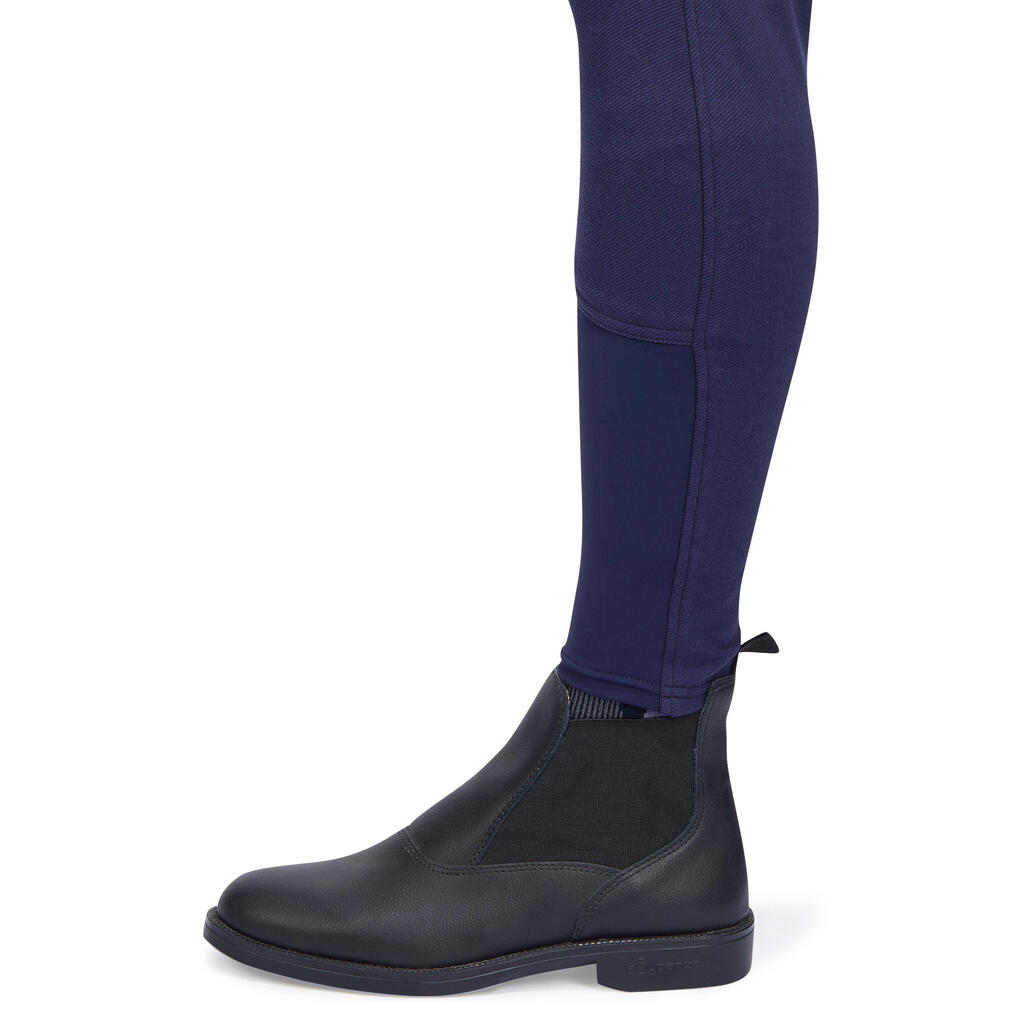 Women's Horse Riding Full Seat Warm Jodhpurs Victoria - Navy