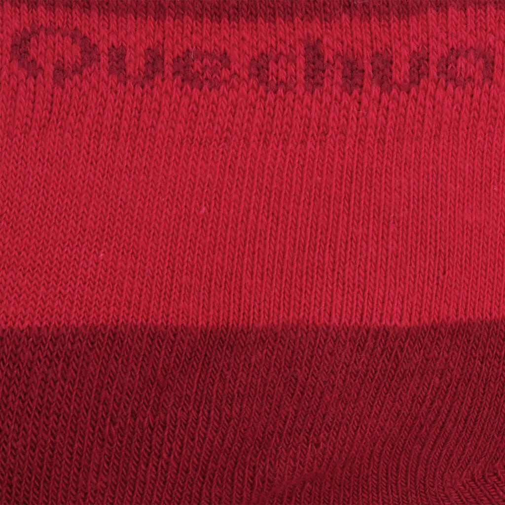 Chaussettes de randonnée enfant MH100 Rose/Grises en lot de 2 paires