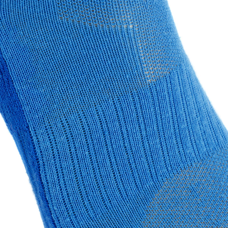 ถุงเท้าหุ้มข้อเด็กสำหรับใส่เดินป่ารุ่น MH100 2 คู่ (สีฟ้า/เทา)