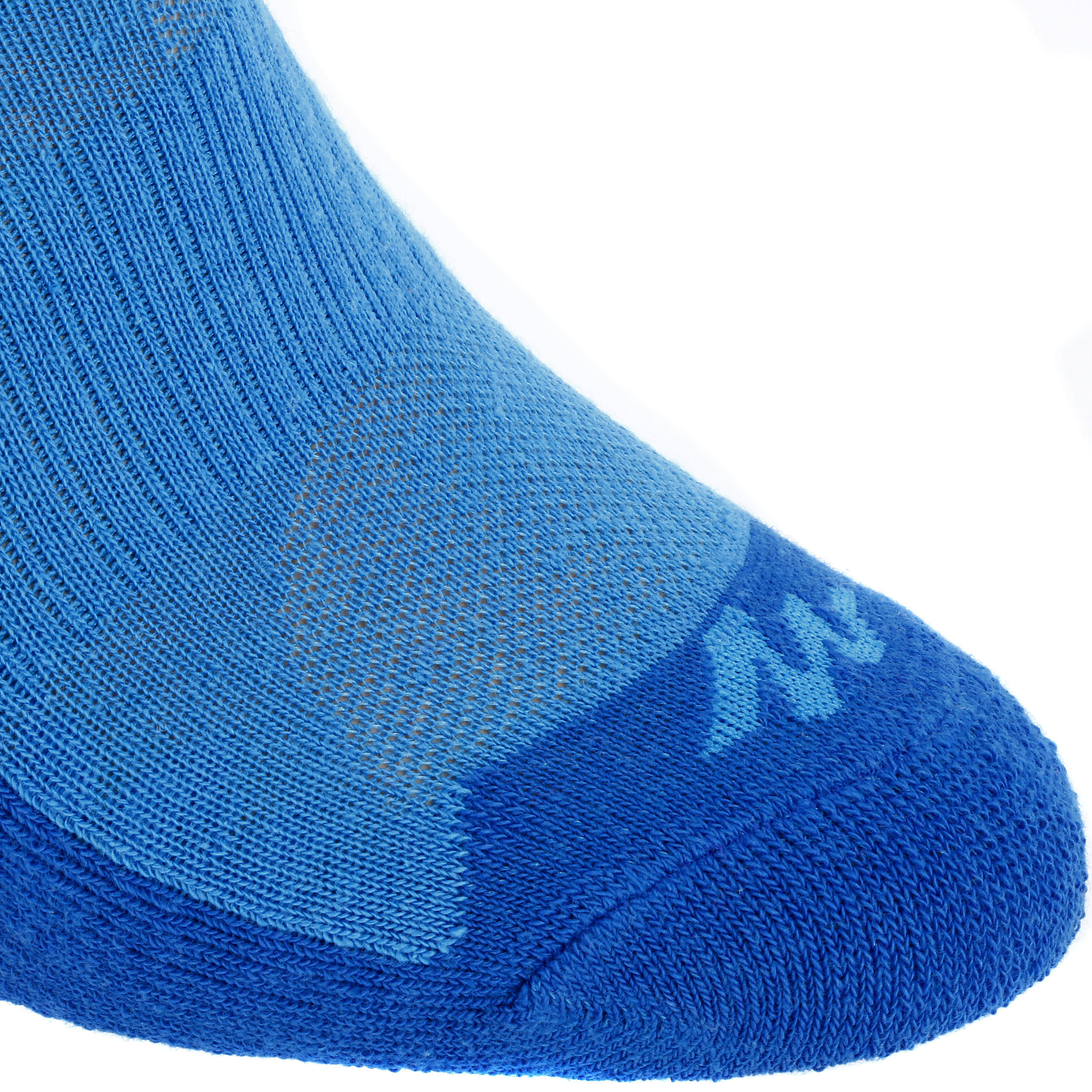 Kids' Hiking Socks MH100 2-Pack - blue/grey 5/6