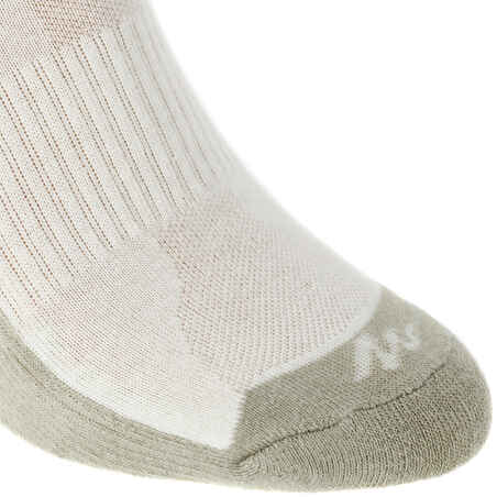 Country walking socks - NH100 High - X2 pairs - beige