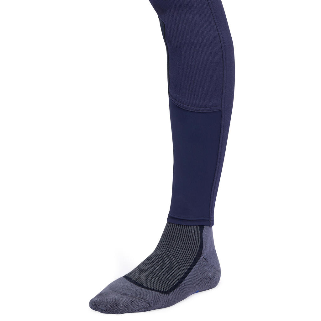 Women's Horse Riding Full Seat Warm Jodhpurs Victoria - Navy