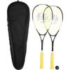 SET DE SQUASH SR130 COMPOSE DE 2 RAQUETTES ET 1 BALLE