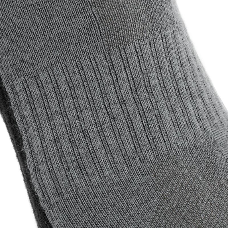 Vysoké turistické ponožky NH 100 šedé 2 páry