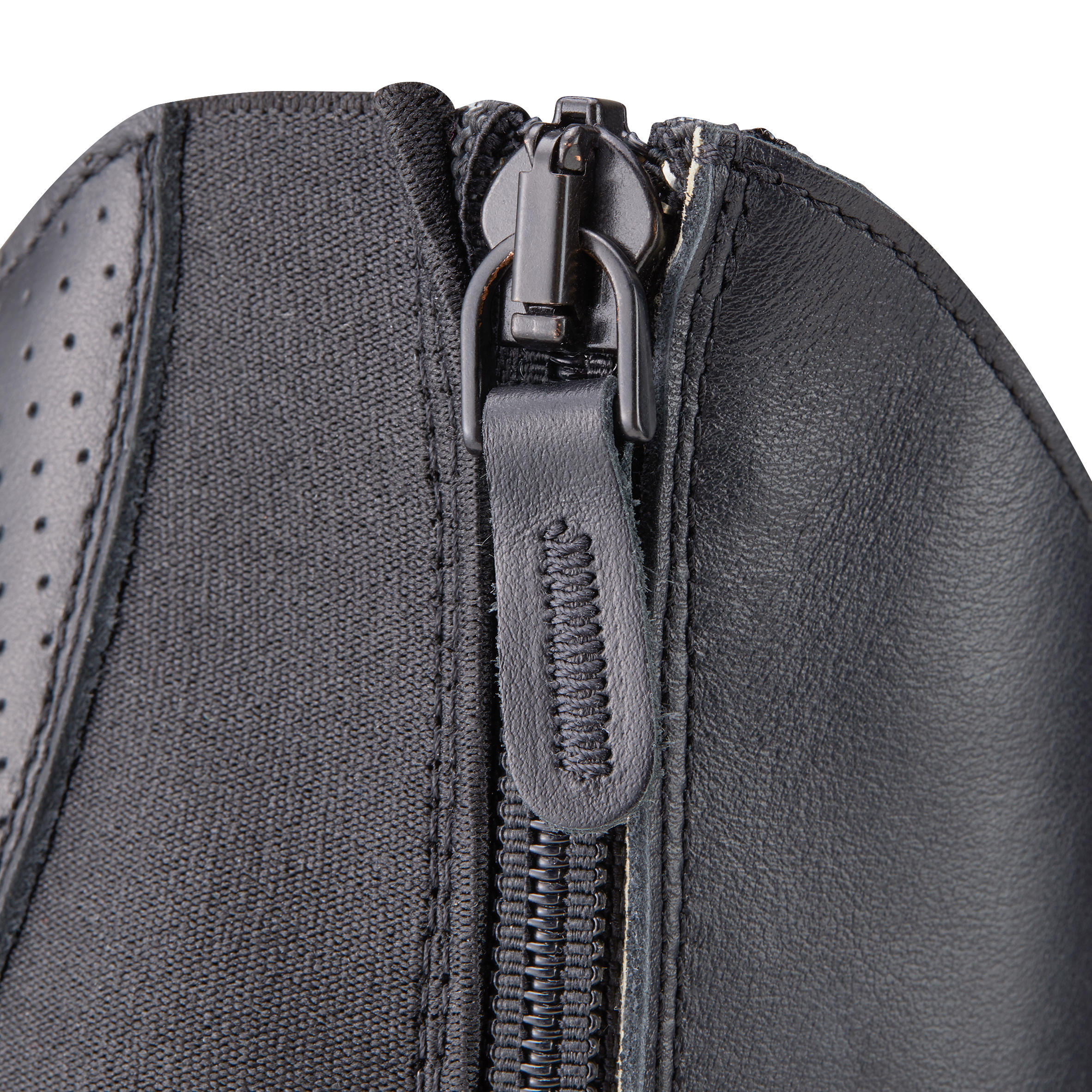 Seconde vie - BOTTES CUIR SECOND CHOIX ÉQUITATION ADULTE LB 560 NOIRES 7/8