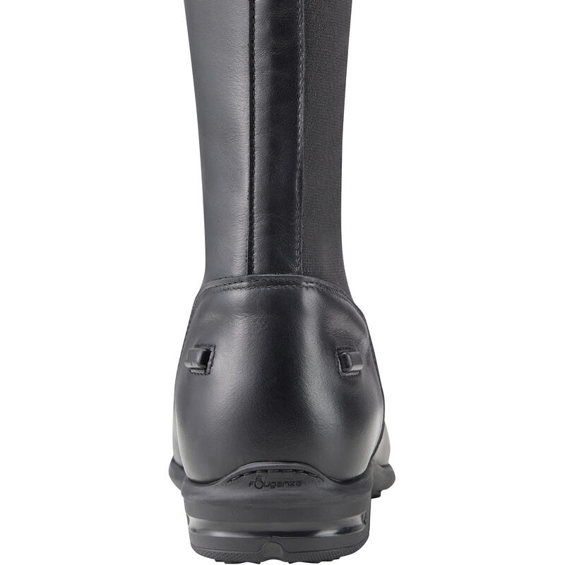 Bottes cuir équitation adulte 560 noir