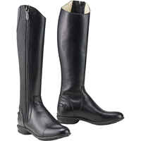 560 Adult Horse Riding Leather Long Boots - Black