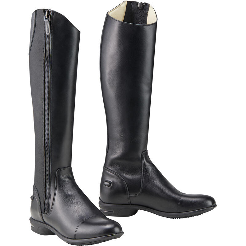 BOTTES CUIR SECOND CHOIX ÉQUITATION ADULTE LB 560 NOIRES