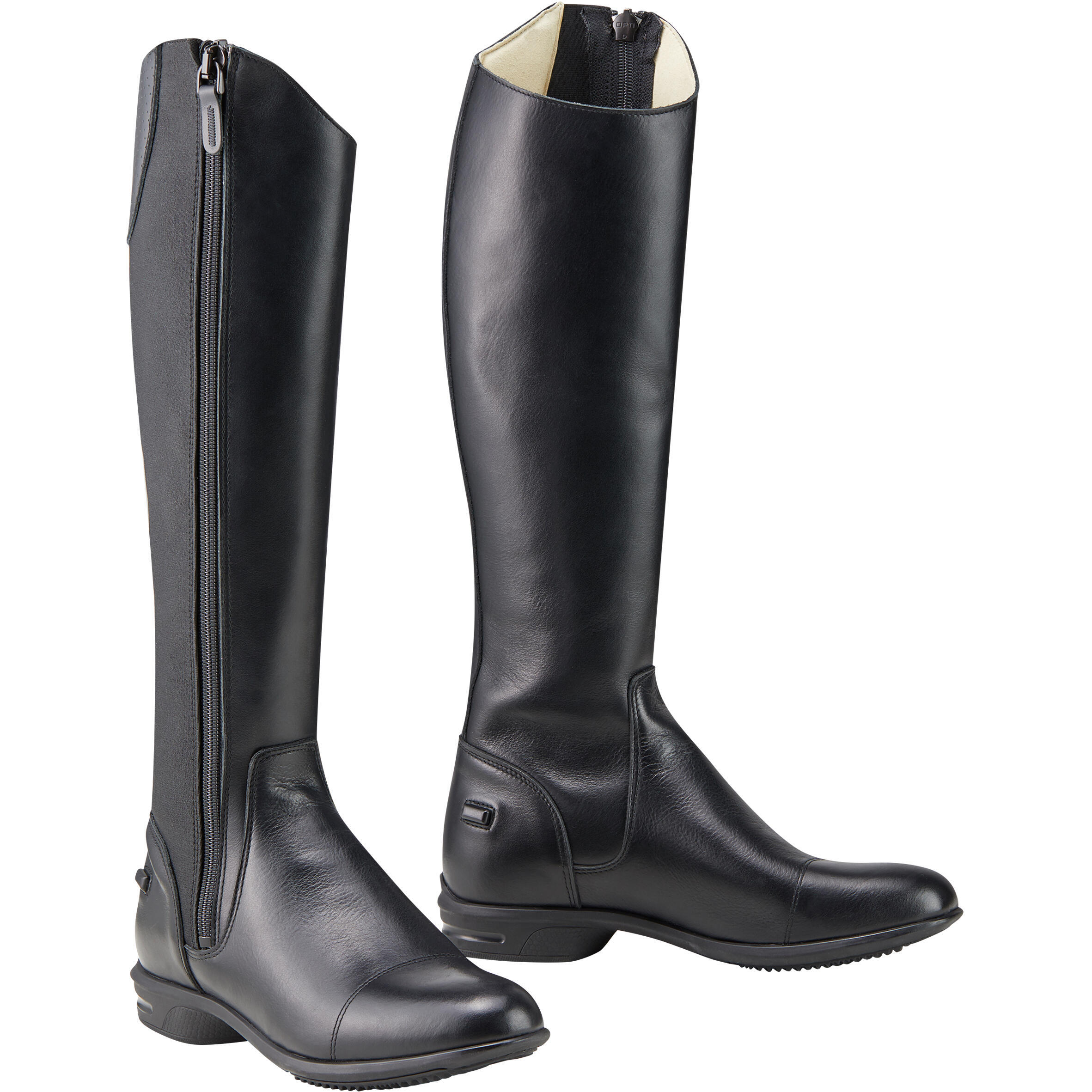 Seconde vie - BOTTES CUIR SECOND CHOIX ÉQUITATION ADULTE LB 560 NOIRES 2/8