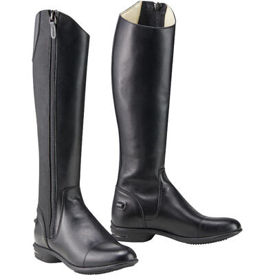 Stivali cuoio equitazione adulto 560 neri