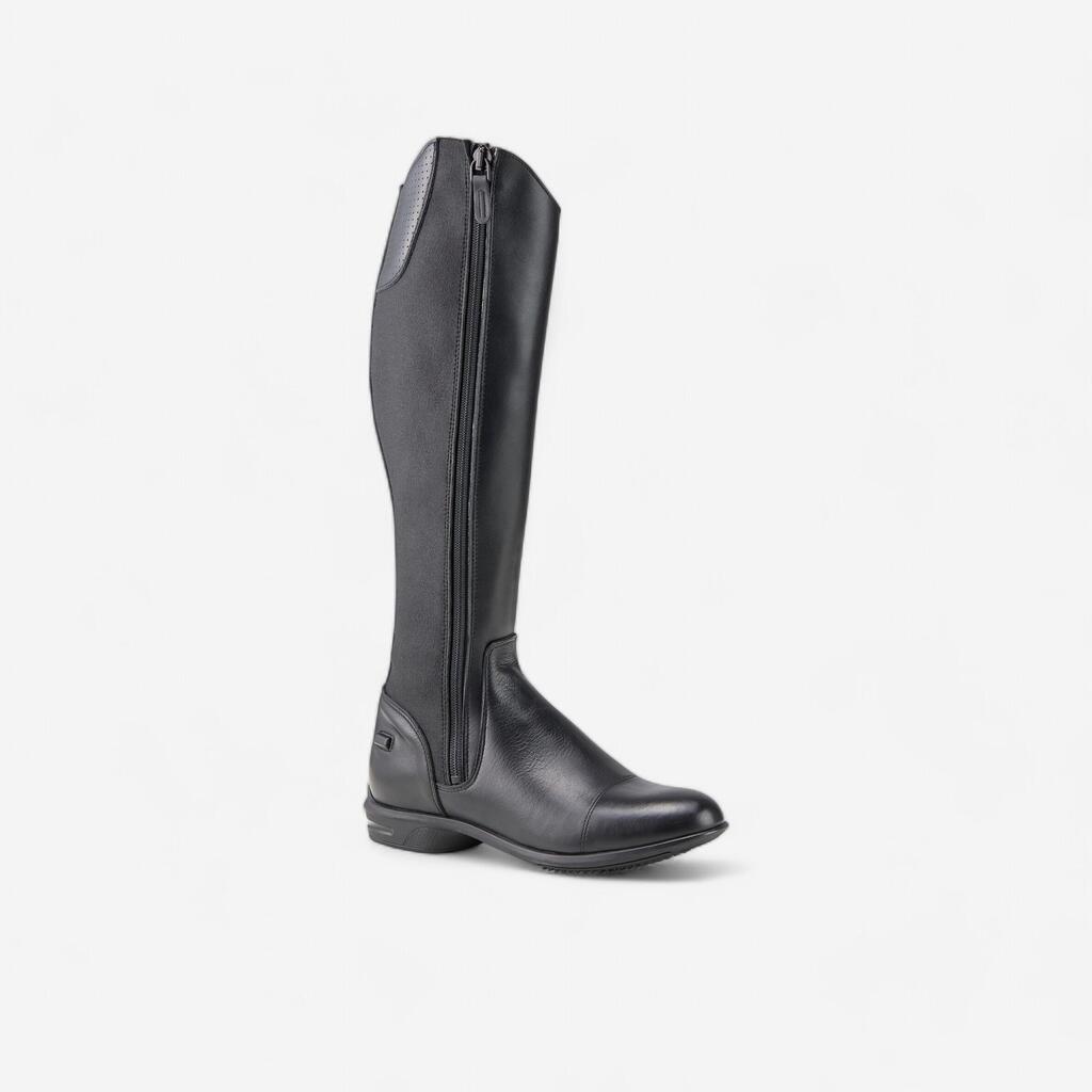 BOTTES CUIR SECOND CHOIX ÉQUITATION ADULTE LB 560 NOIRES