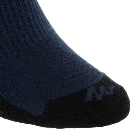 NH100 Country Walking Socks Mid x 2 Pairs - Navy Blue