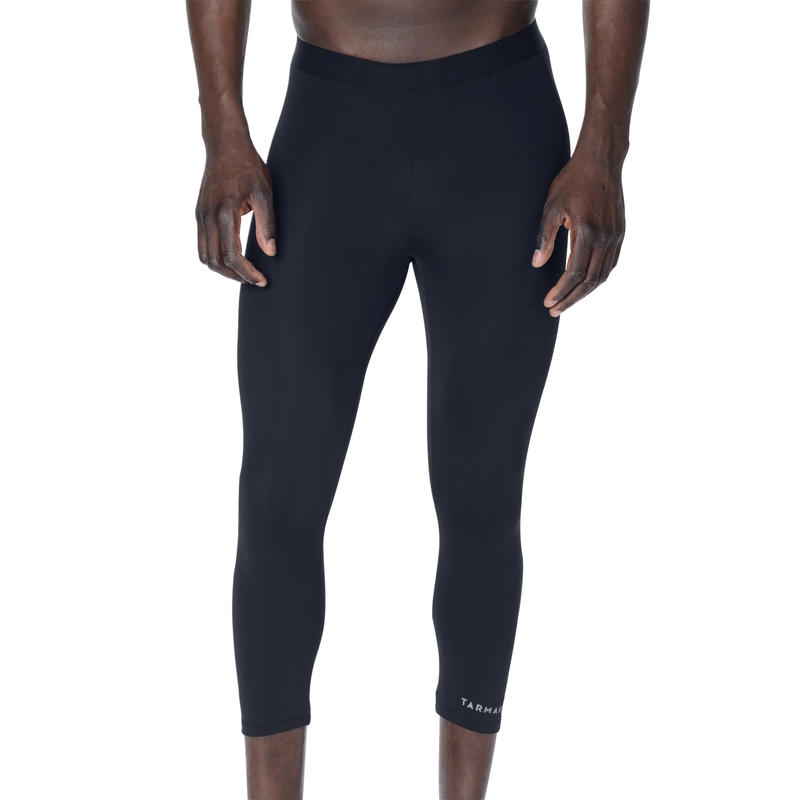 Basketball 3/4 Leggings Base Layer for Intermediate Players Black