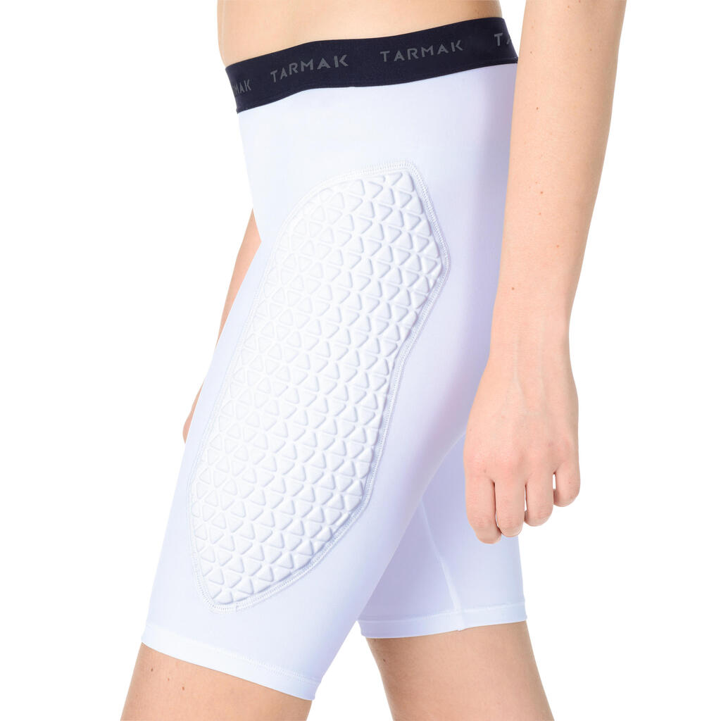 Funktionsshorts Protect Basketball Damen Fortgeschrittene weiß