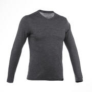 Travel 500 Wool Men's Long-Sleeved T-Shirt - Grey