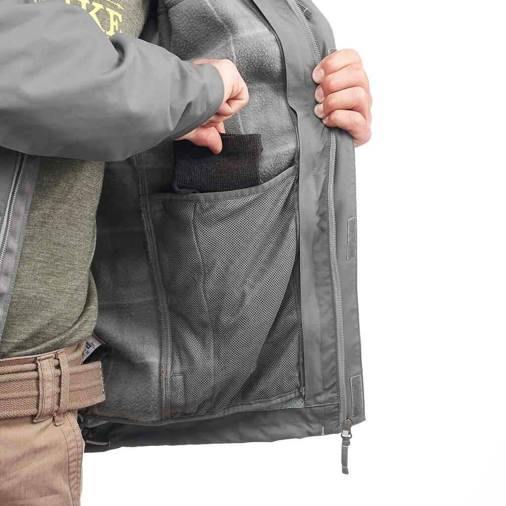 3-in-1-Jacke RainWarm 100 Herren grau