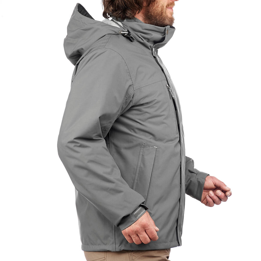 3-in-1-Jacke RainWarm 100 Herren grau