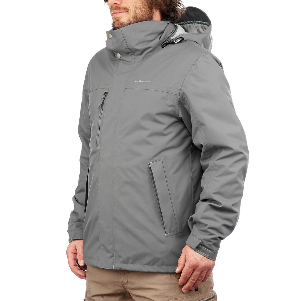 3-in-1-Jacke RainWarm 100 Herren grau