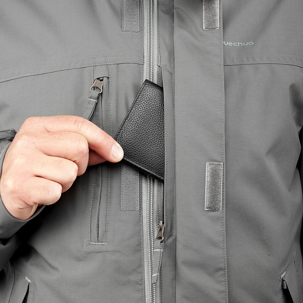 3-in-1-Jacke RainWarm 100 Herren grau