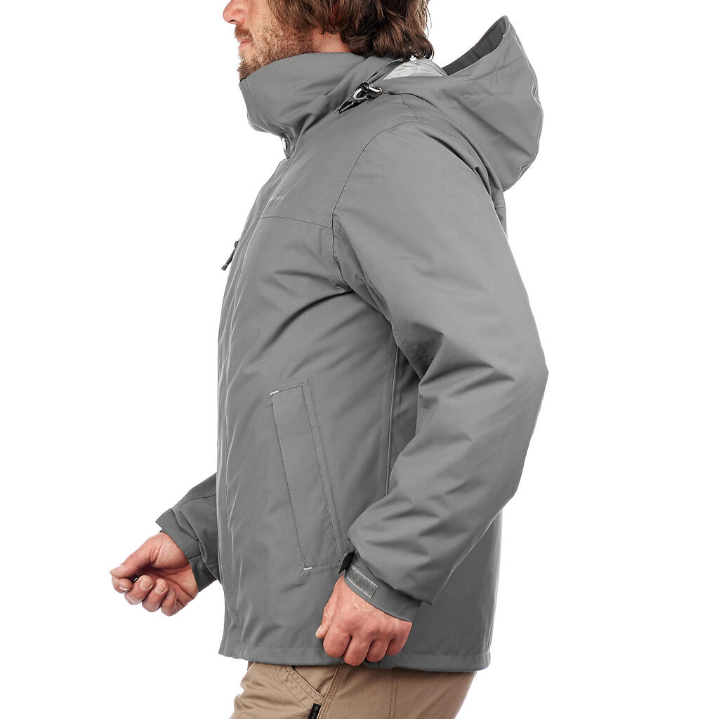 3-in-1-Jacke RainWarm 100 Herren grau