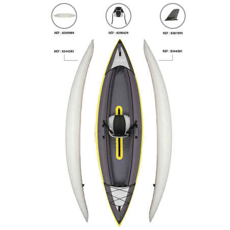 INFLATABLE TOURING KAYAK 1 PLACE YELLOW