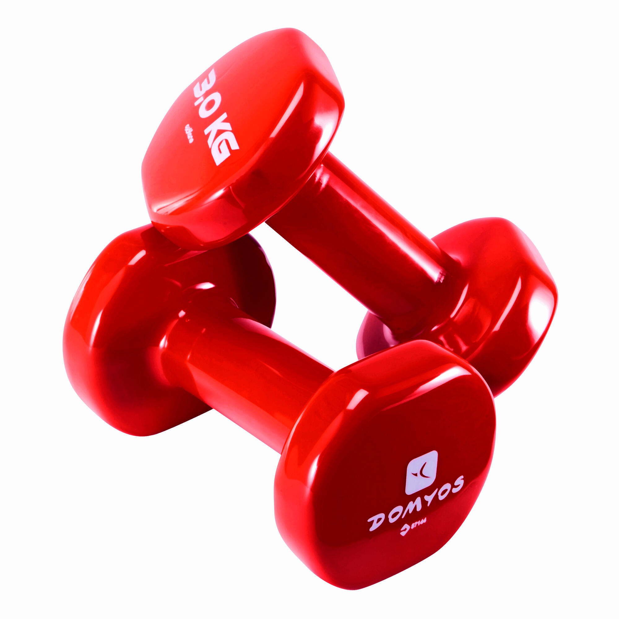 Pilates Toning Dumbbells Twin Pack 3 Kg Domyos By Decathlon