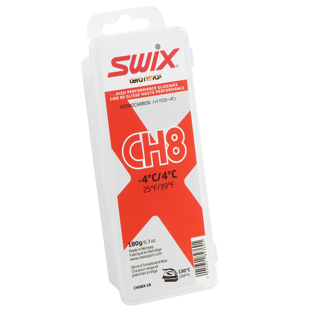 CH 8 -4/+4 180 g Cross-Country Ski Wax - Red