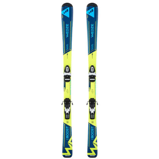 
      CHILDREN'S DOWNHILL SKIS WITH BOOST 500 BINDINGS - BLUE
  