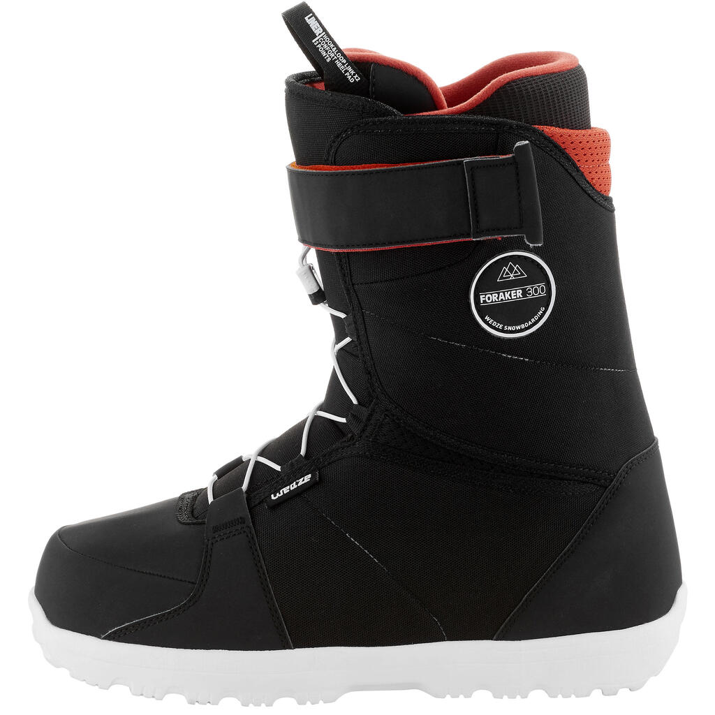 Men's Beginner Snowboarding Boots - Black