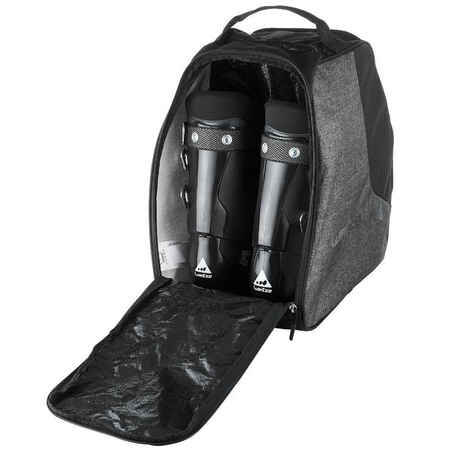 SKI BOOT BAG - 500 - GREY BLACK