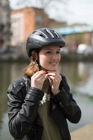 500 City Cycling Helmet - Neon Yellow