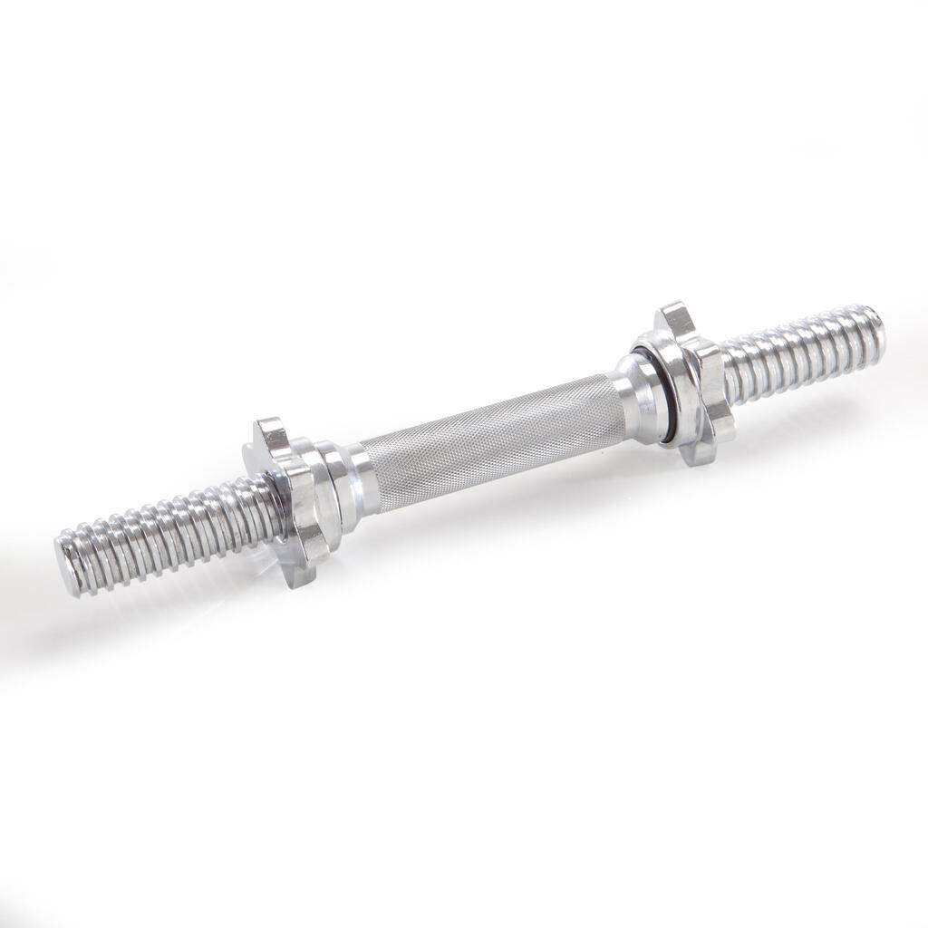 Threaded weight training bar 35 cm 28 mm