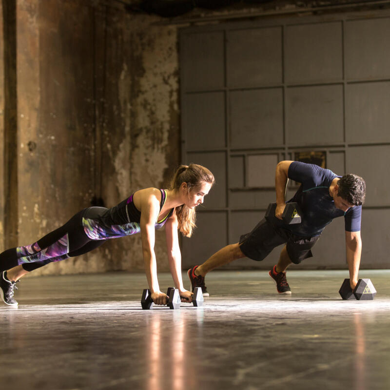 Halteres hex dumbbell cross training