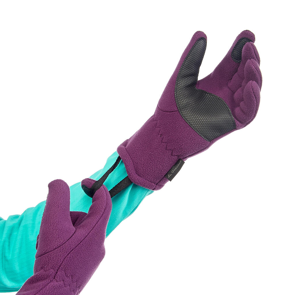 KIDS' HIKING FLEECE GLOVES